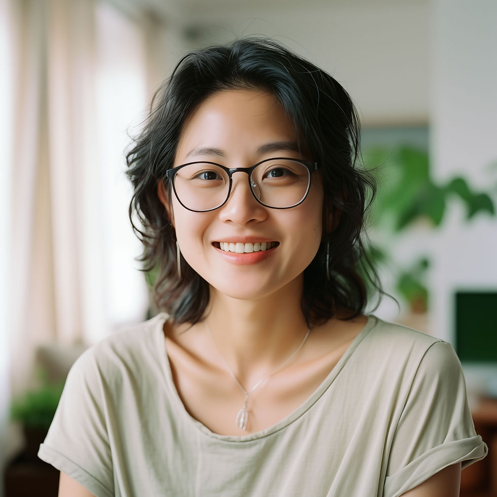 Smiling Woman Indoors