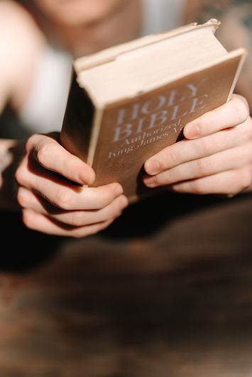 Person Reading Bible