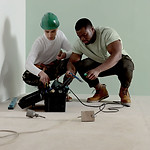 trabalhadores da construção