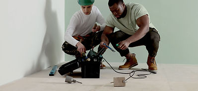 Construction Workers Collaborating