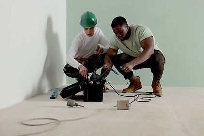 Construction Workers Collaborating