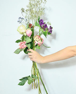 Hand Holding Bouquet