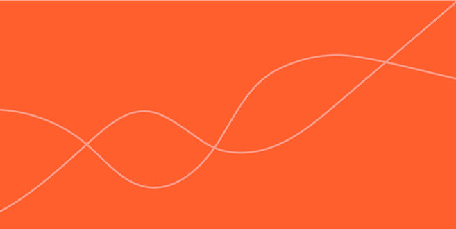 Orange Abstract Waves