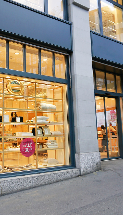 Vitrine du magasin