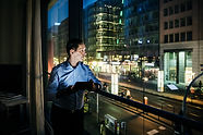 Man on a Balcony