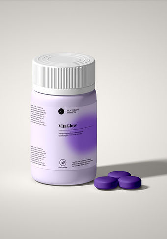Purple Vitamin Bottle