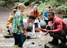 A researcher uses a lesson plan developed to expain complex water quality concepts to students of all ages.