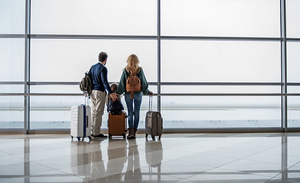 Family in Airport