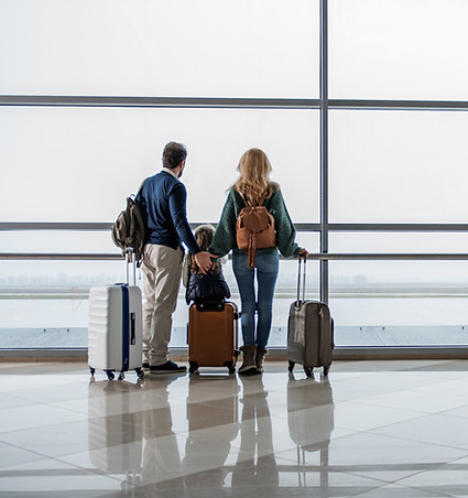 Family in Airport