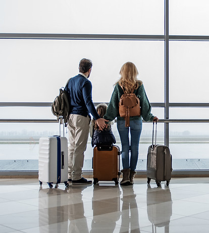 Family in Airport