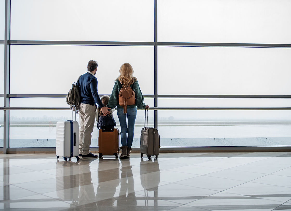Family in Airport