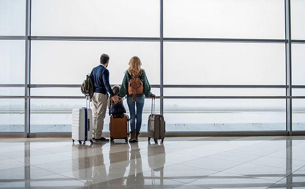 Family in Airport
