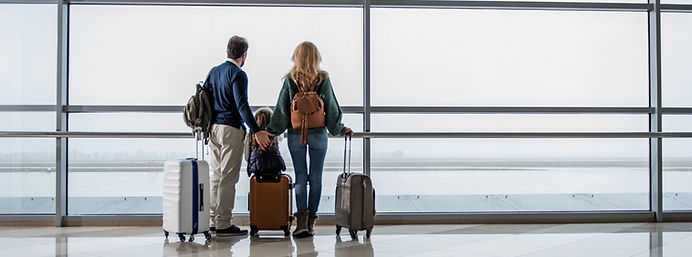 Family in Airport