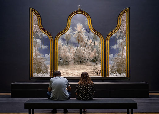 People Viewing Art