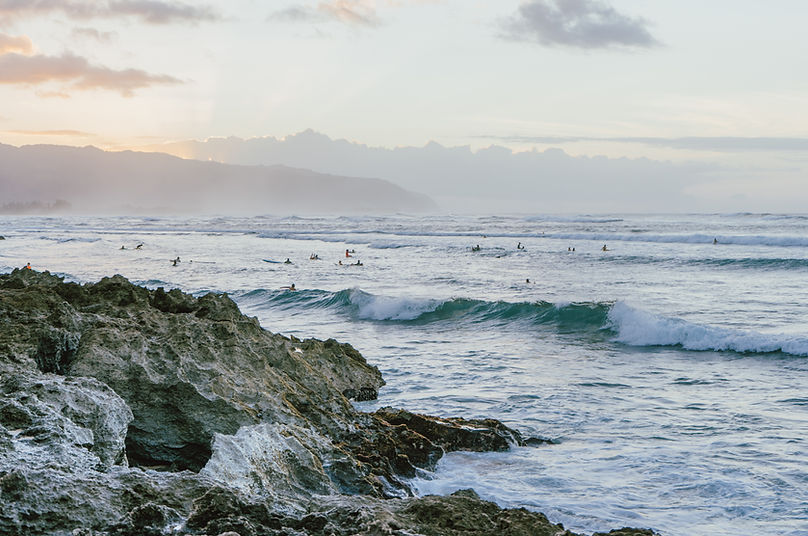 Coastal Surf Scene