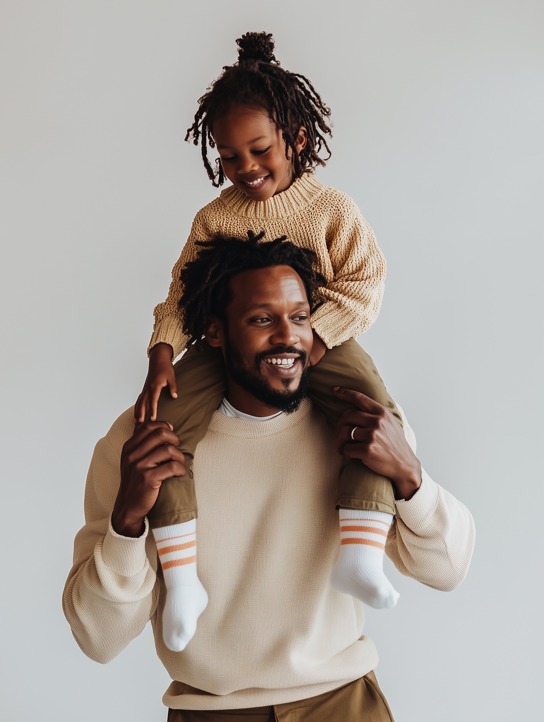 Father Carrying Child