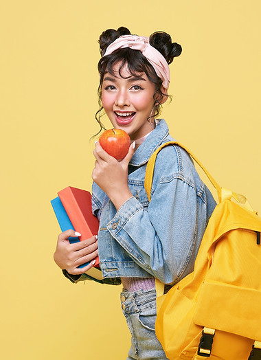 Smiling Student with Backpack