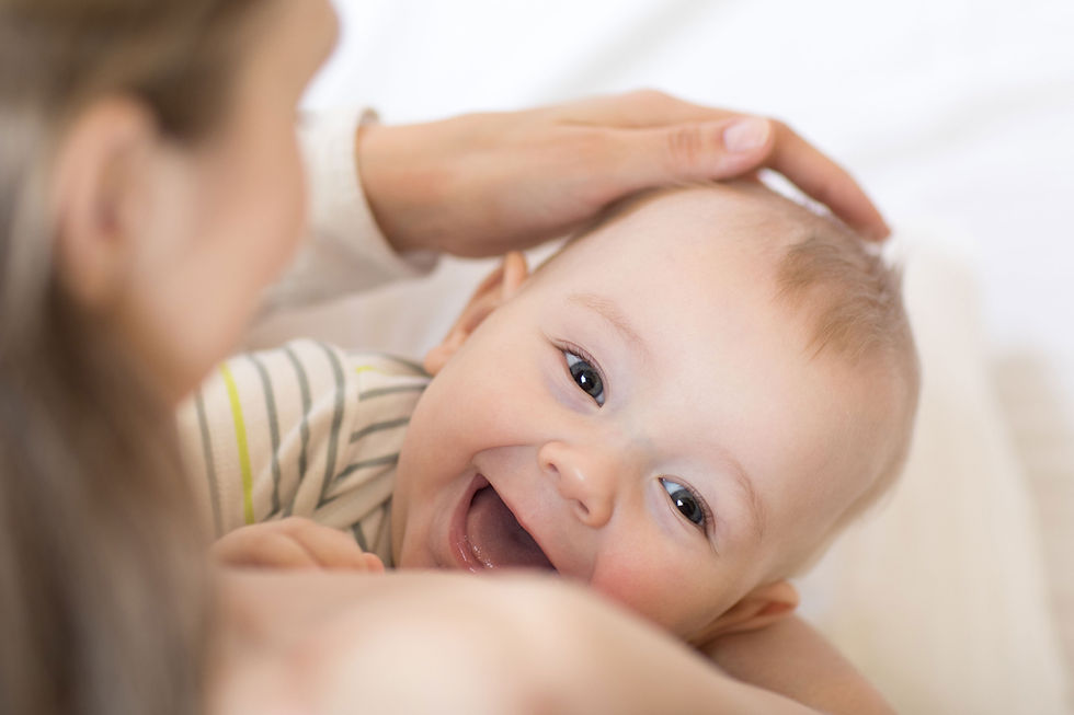 Baby Laughing Close-Up
