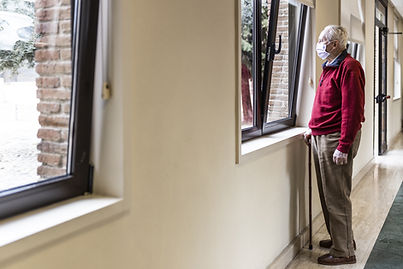 Senior with Mask