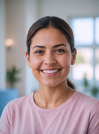 Smiling Woman Indoors