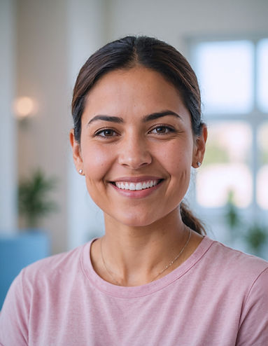 Smiling Woman Indoors
