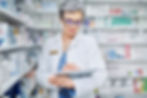 Pharmacist Using Tablet