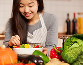Person Cooking Healthy Meal