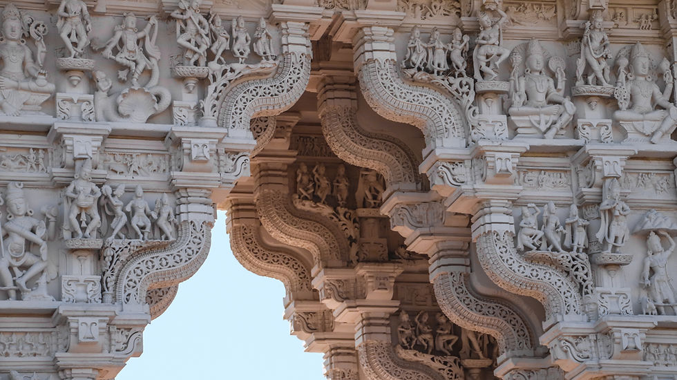 Intricate Temple Arches