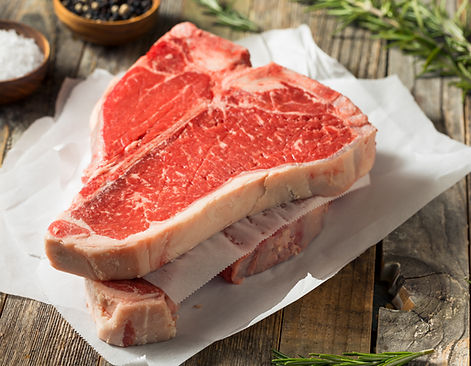 Raw T-Bone Steak