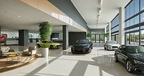 Spacious Car Showroom
