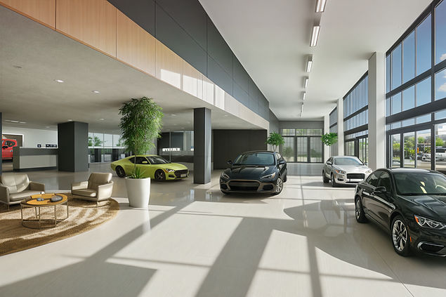 Spacious Car Showroom