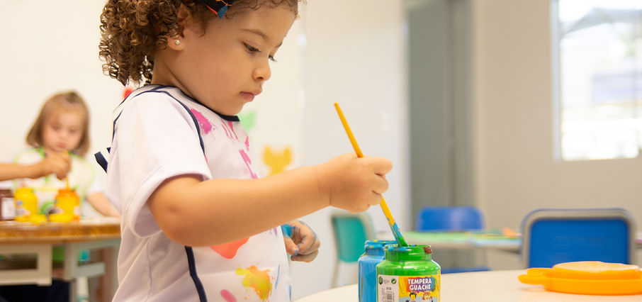 Girl with Acrylic Paints
