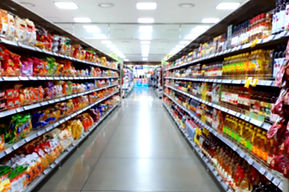 corredor de supermercado