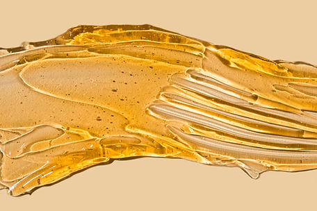 Orangefarbenes Wachs