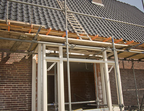 Building construction site in progress