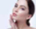 A young adult woman with clean fresh skin