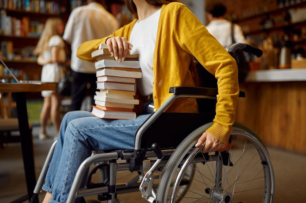 Woman Holding Books
