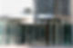 An office building and its modern entrance and rotative door