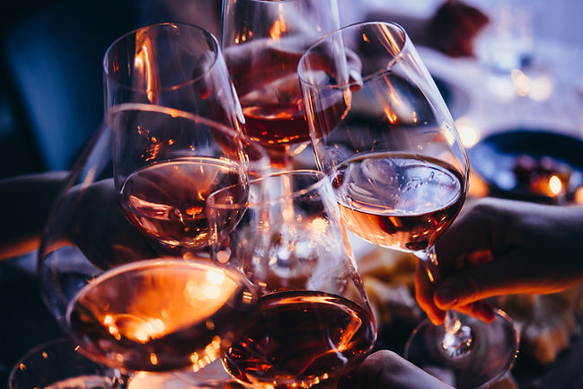 Wine Glasses Clinking