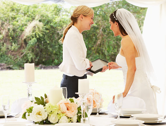 Bride With Wedding Planner