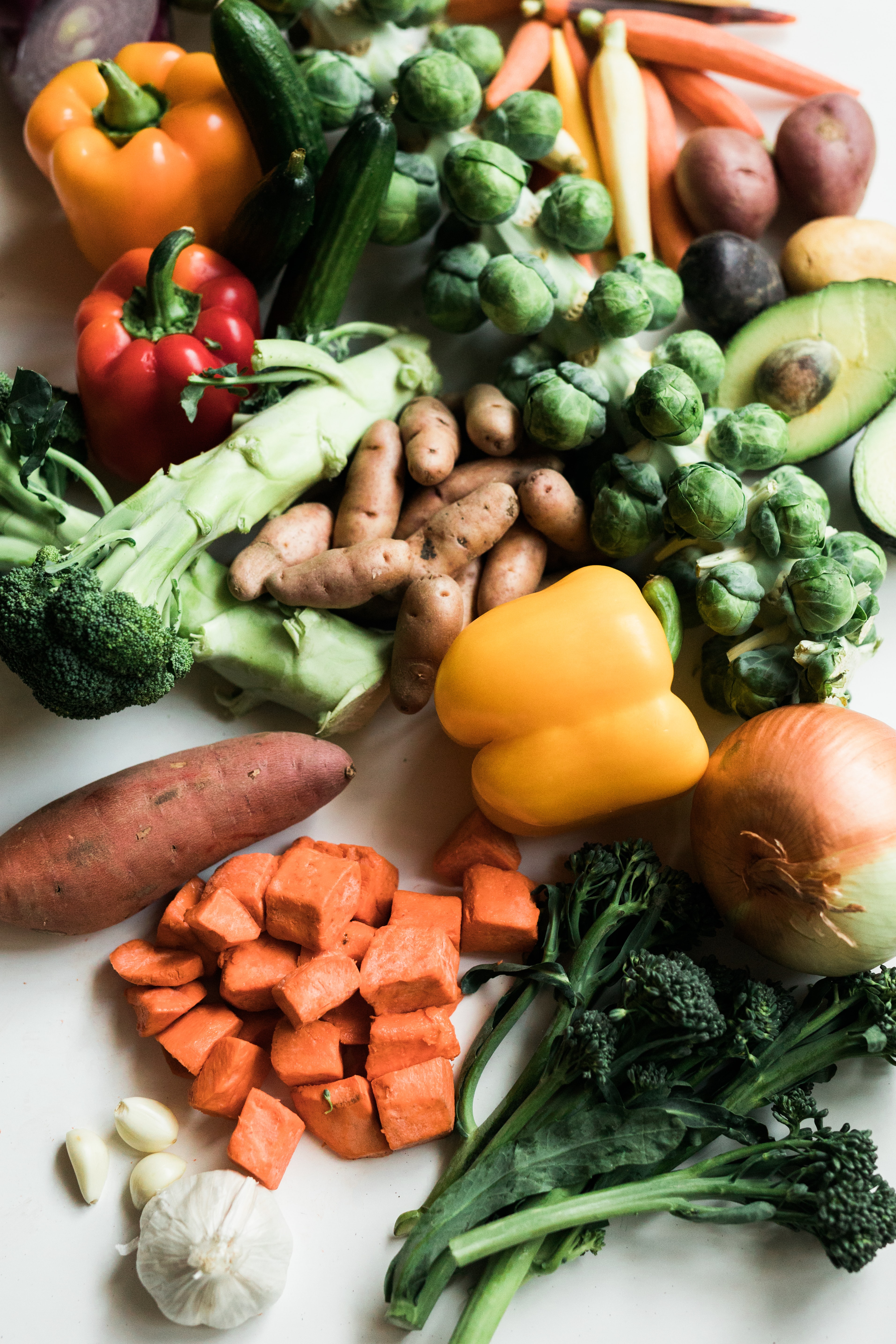 Arranged Food and Objects