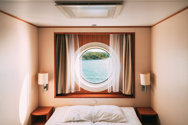 Ocean View from inside a River Cruise