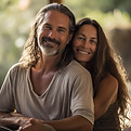 Smiling Couple Outdoors