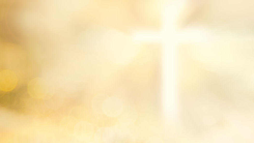Glowing Cross Symbol