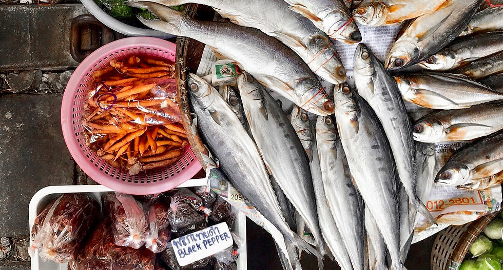Arranged Food and Objects
