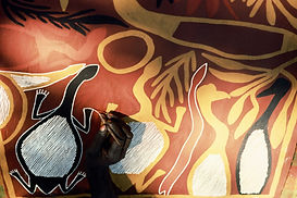 Aborigine Bark Painting