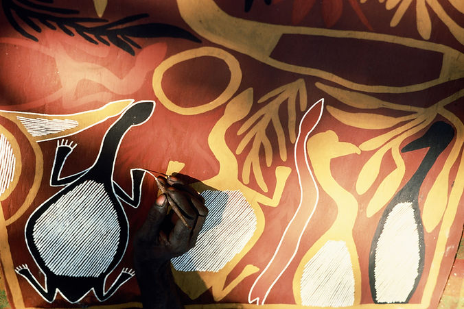 Aborigine Bark Painting