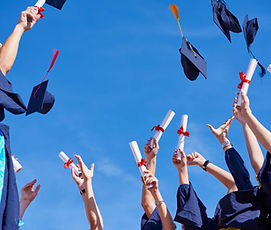 Scène de remise des diplômes