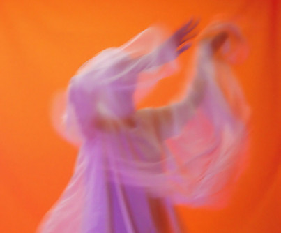 Blurred Figure in Motion