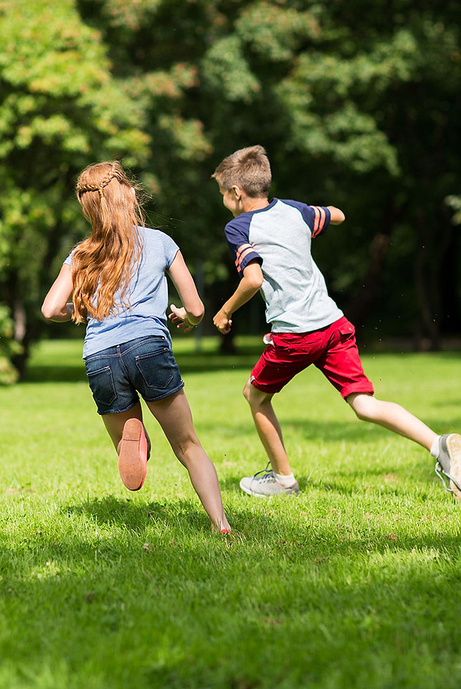 Children Playing Outdoors